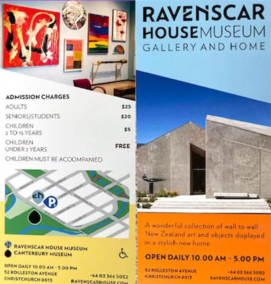 front cover of Ravenscar House Museum brochure