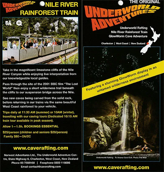 front cover of Underworld Adventures brochure