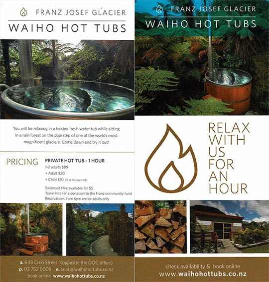 front cover of Waiho hot tubs brochure