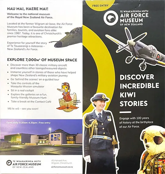 front cover of Airforce Museum brochure