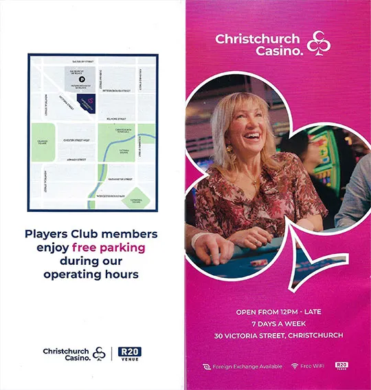 front cover of Christchurch Casino brochure