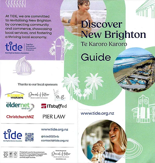 front cover of Discover New Brighton brochure