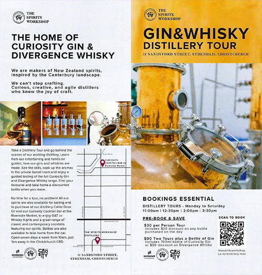 front cover of The Spirits Workshop brochure