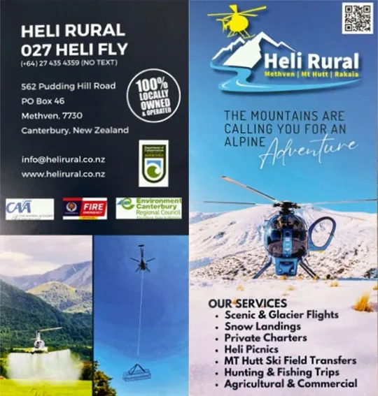 front cover of Heli Rural brochure