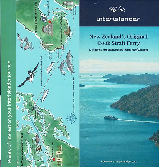 front cover of Interislander brochure