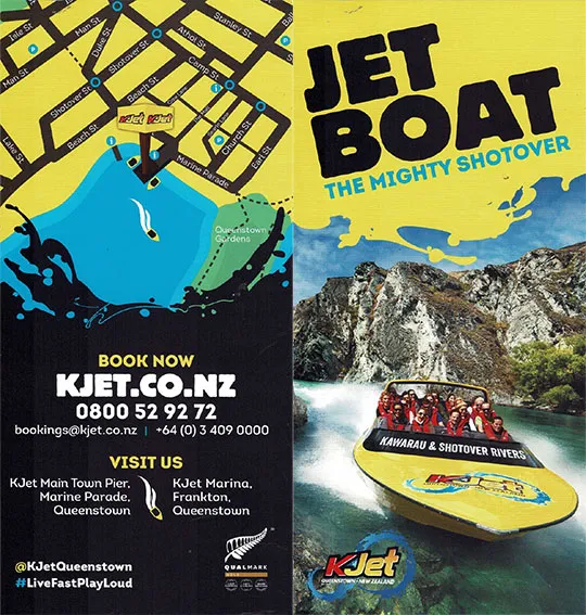 front cover of Jet Boat (KJet) brochure