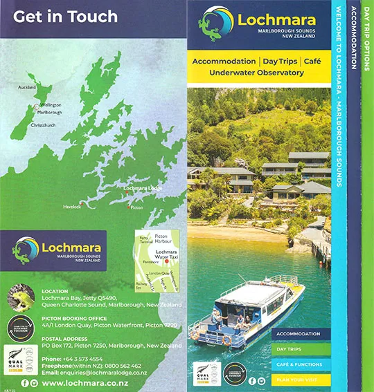 front cover of Lochmara - Marlborough Sounds brochure