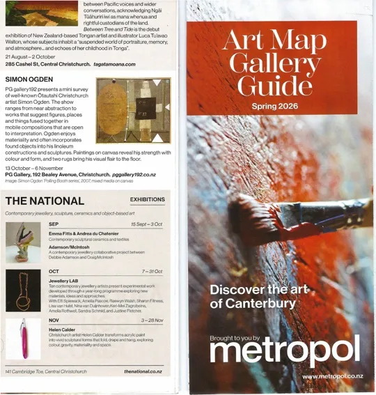 front cover of Metropol Art Map Gallery Guide brochure