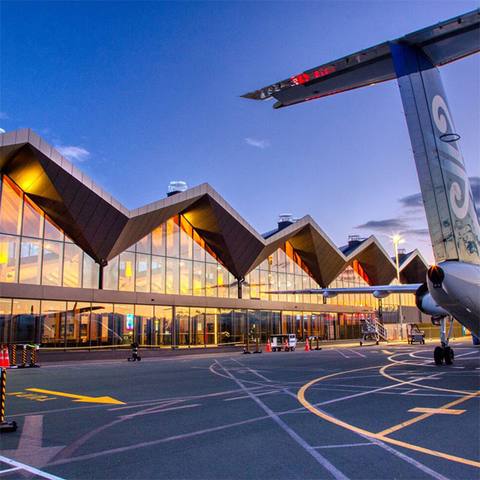 Nelson Airport brochure display region, South Island NZ