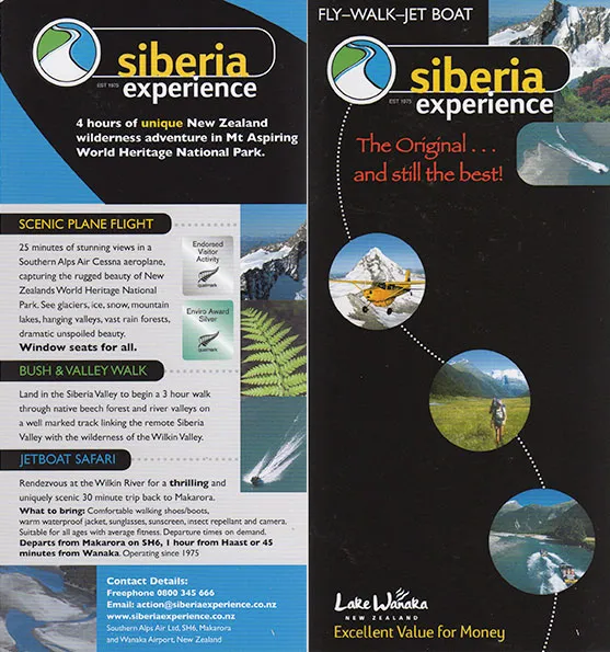 front cover of Siberia Experience brochure