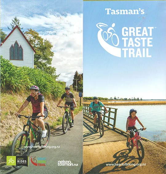 front cover of Tasman's Great Taste Trail* brochure