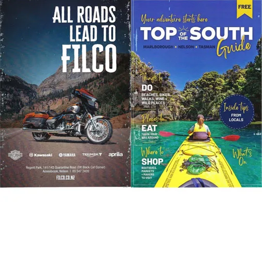 front cover of Top of the South Guide brochure